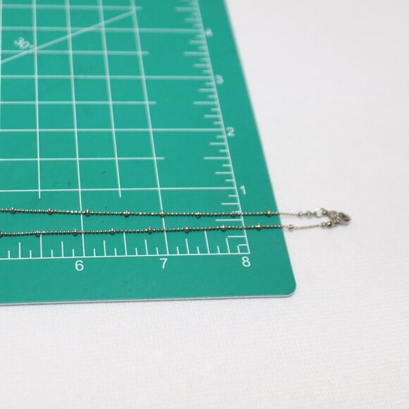 Large CZ and Silver Necklace and Earring Set - Picture 14 of 15